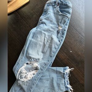 Destroyed Curve Love Jeans